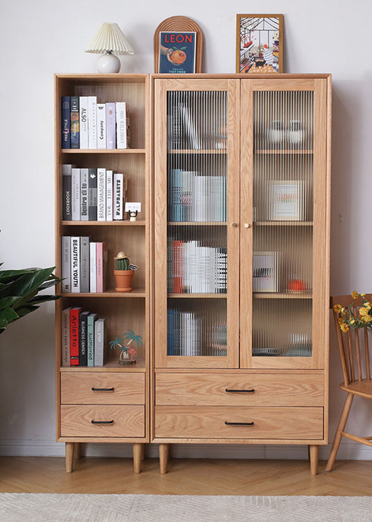 Elegante Solid Wood Tall Bookcase