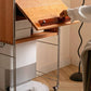 Solid Wood and Stainless Steel Sideboard with Wheels