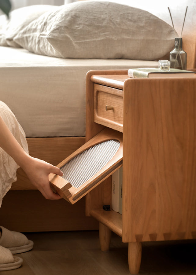 Sero Solid Wood Nightstand