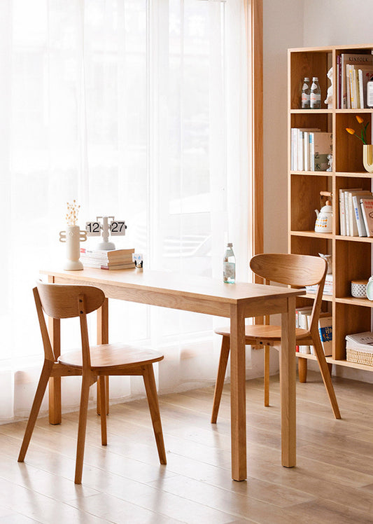 Compact Solid Cherry Wood Table is great for small homes