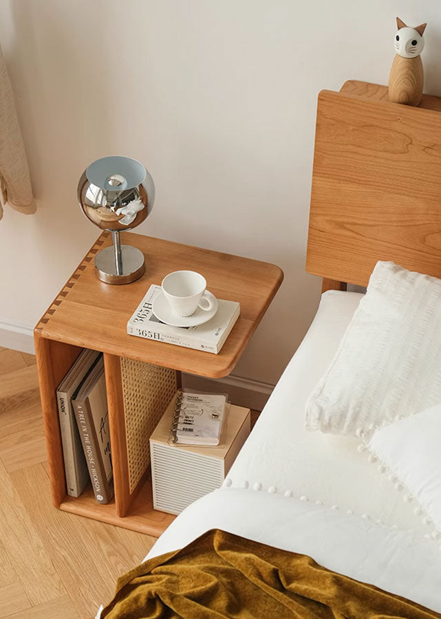 2-Way Solid Wood Table, aerial view.