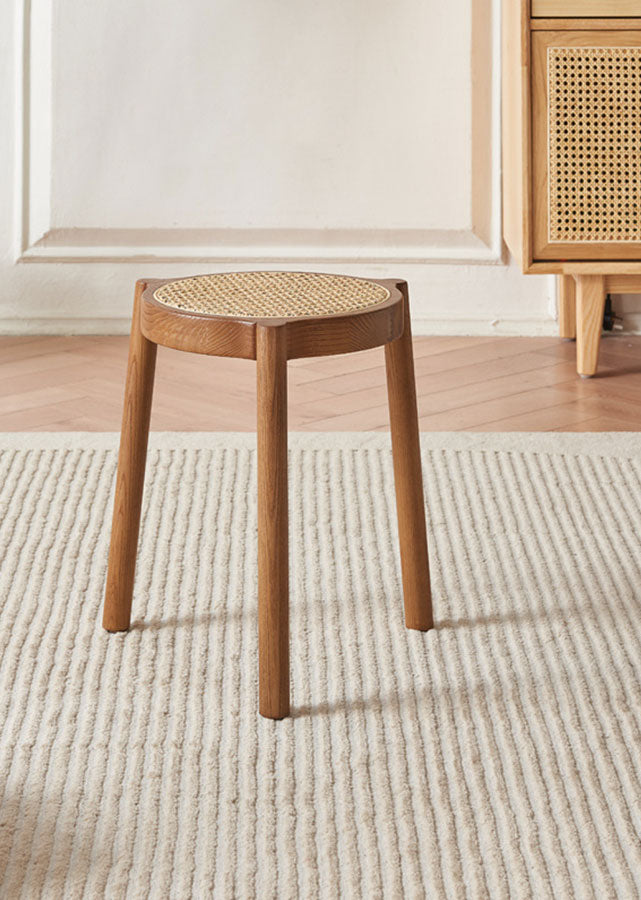 Solid Wood Stackable Round/Square Stools