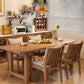 Solid Wood Chair with Armrest and Cushion