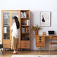 Elegante Solid Wood Tall Bookcase