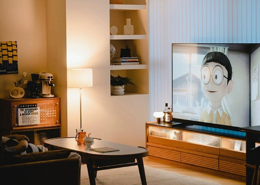 Fidus Solid Wood and Sintered Stone TV Console