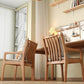 Solid Wood Chair with Armrest and Cushion