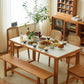 Couno II Solid Wood and Sintered Stone Table
