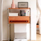 Solid Wood and Stainless Steel Sideboard with Wheels
