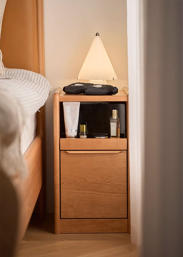 Morfi Solid Wood Nightstand