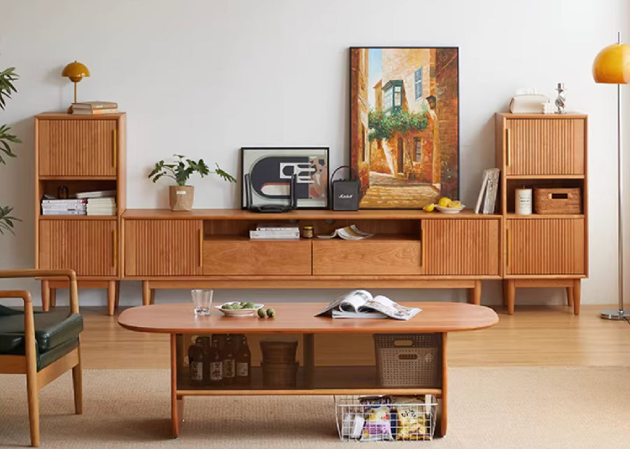 Jours Solid Wood Cabinet