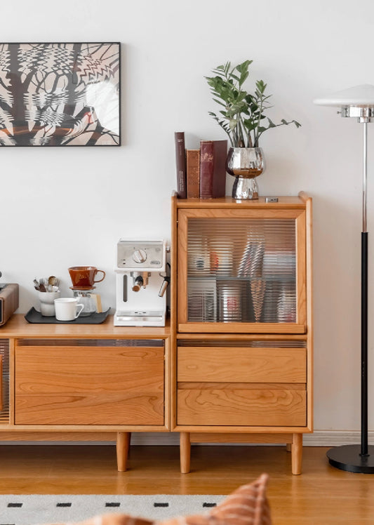 Valle Solid Wood Side Cabinet