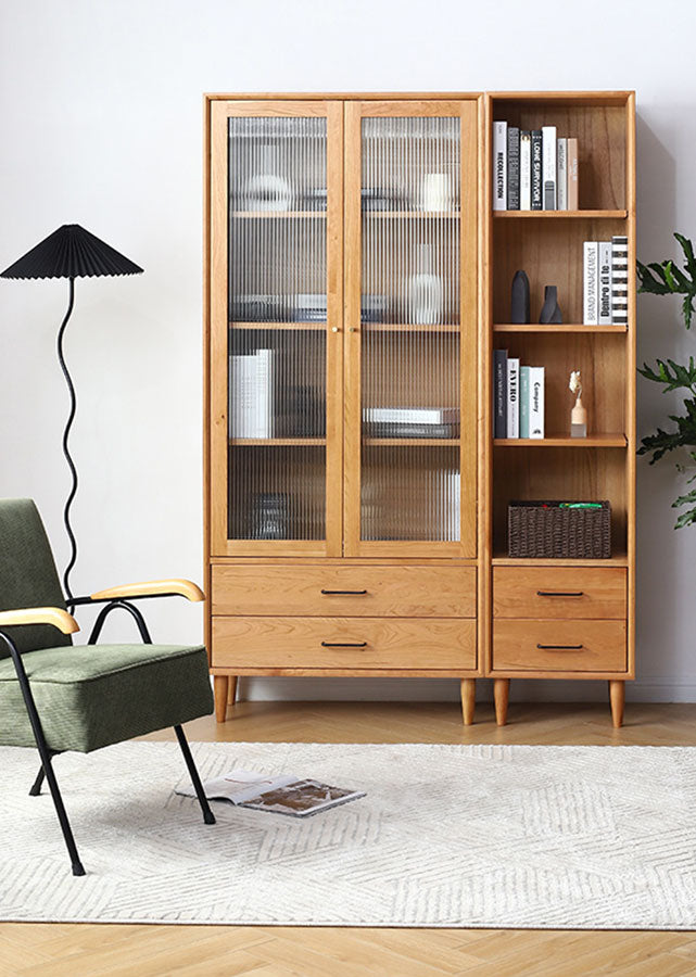 Elegante Solid Wood Tall Bookcase