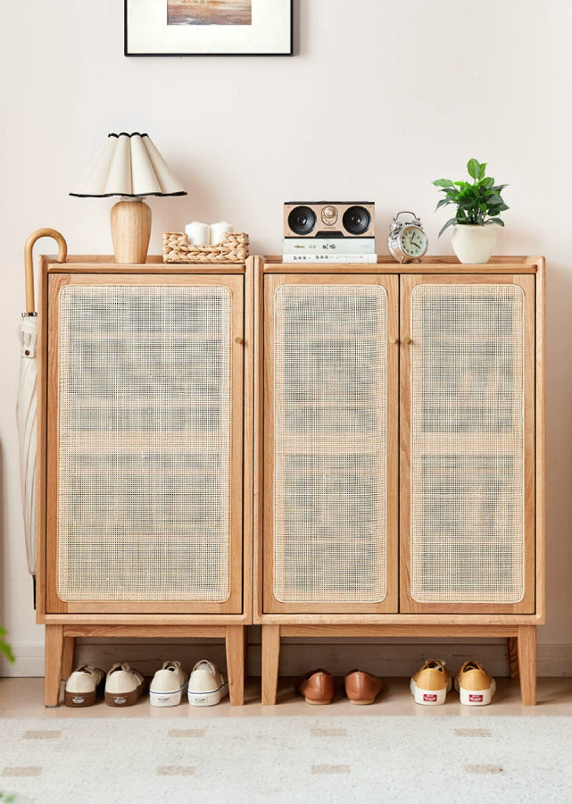 Seasons II Solid Wood Shoe Cabinet