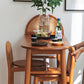 Solid Wood and Rattan Counter Table