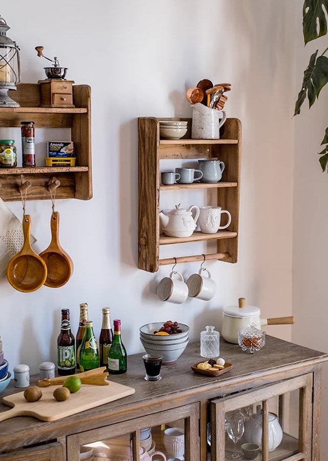 Solid Wood Rustic Wall Shelves