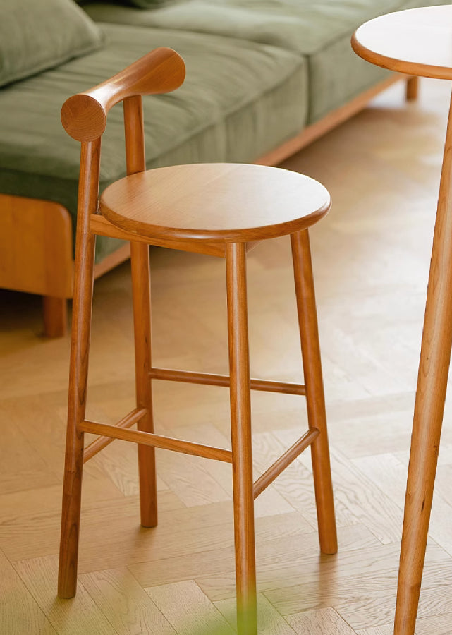 Ruban Solid Wood Barstool