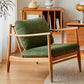Solid Wood Single Seat Lounge Sofa