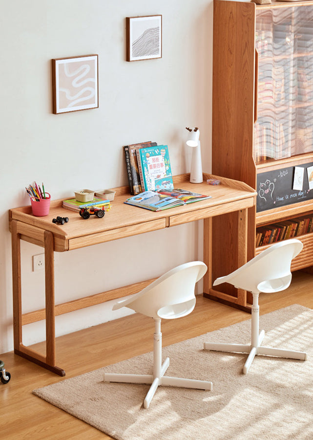 Solid Wood Adjustable Study Table