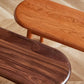 Ronda Rounded Solid Wood Bench with Cushion