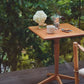 Compact Square Solid Cherry Wood Side Table