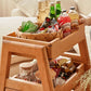 Stackable Solid Wood Stool Storage