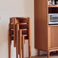 Stackable Solid Wood Round Stool