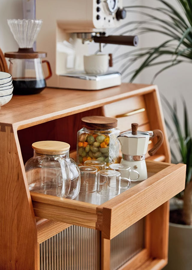 April Solid Wood Sideboard