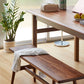 Gros Solid Wood Bench with Cushion