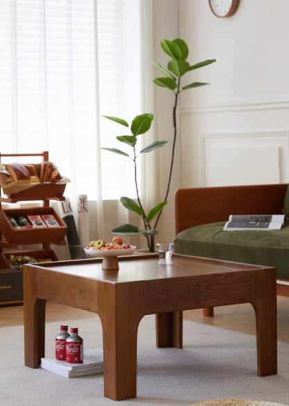 Solid Wood Square Coffee Table / Chabudai