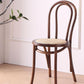 Loop Solid Beech Chair (walnut colour), with rattan seat