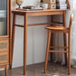 Solid Wood and Rattan Counter Table