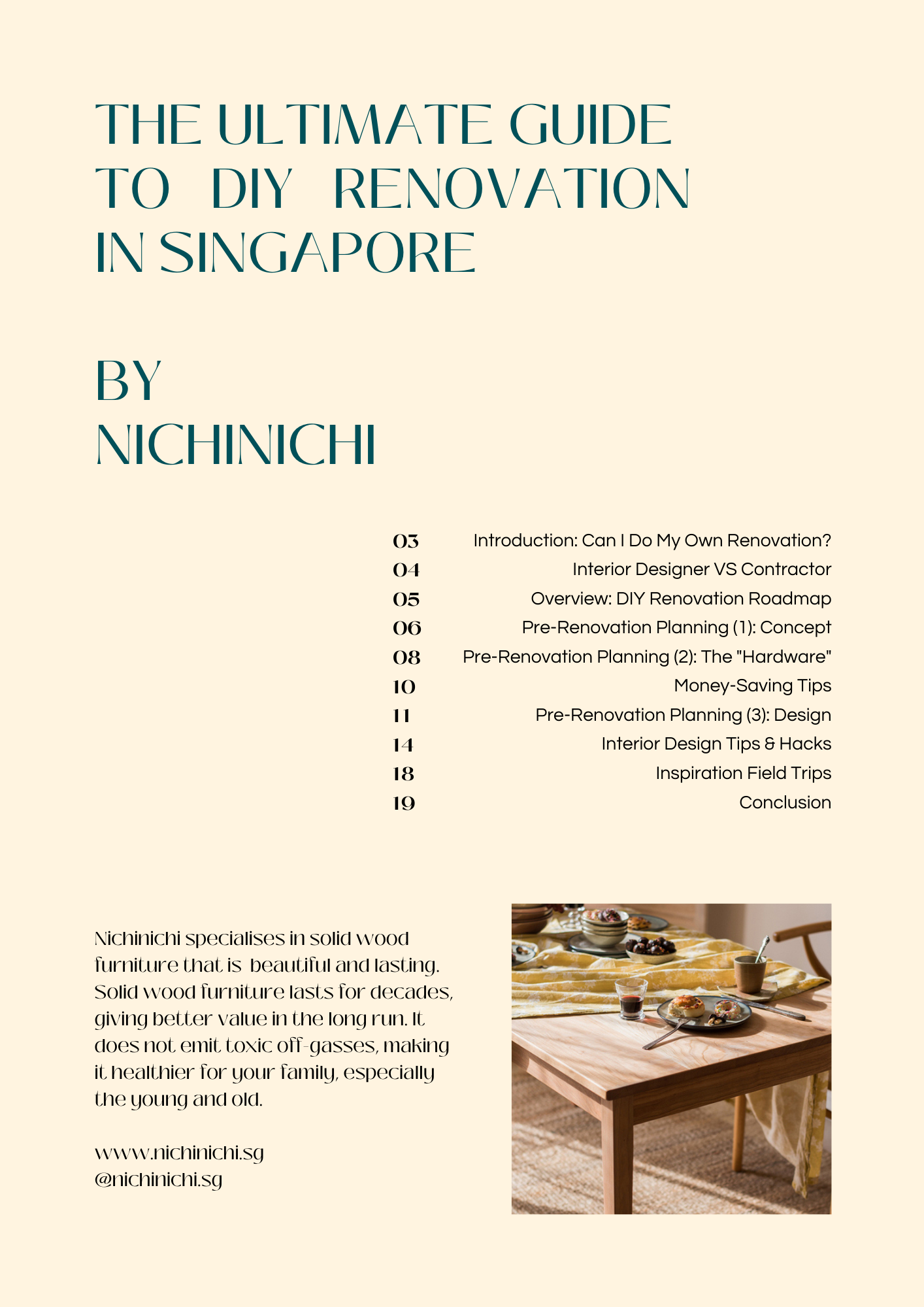 Nichinichi Ultimate Guide to DIY Renovation in Singapore