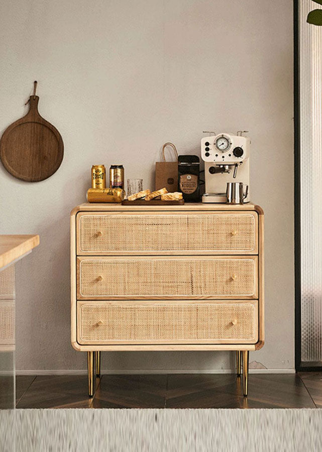 Lente Solid Ash Drawer Chest, 3 drawers