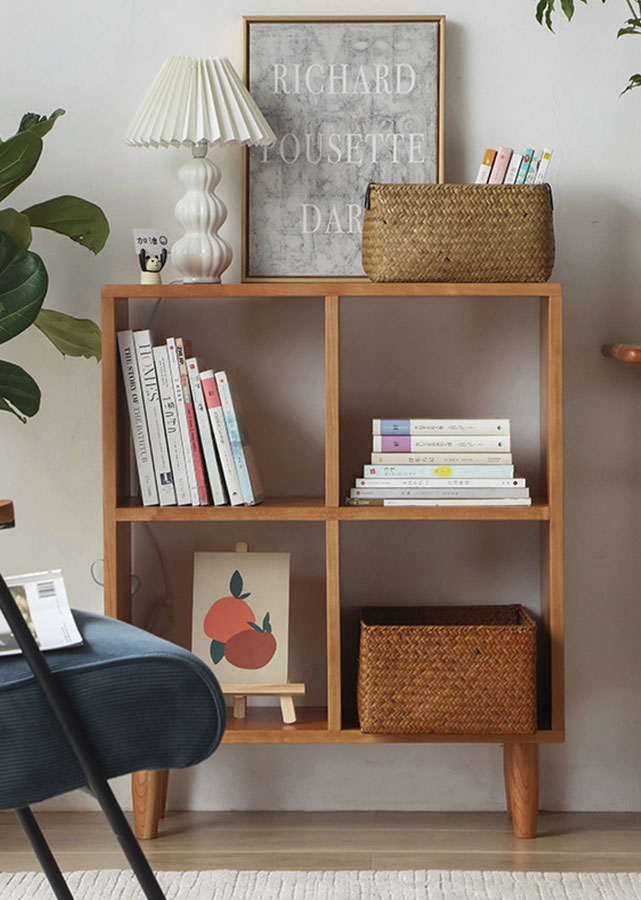 Cubes Solid Cherry Wood Stackable Sideboard