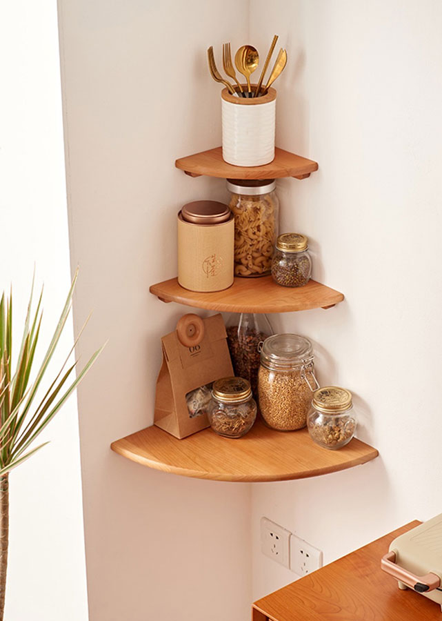 Quarta Solid Wood Wall Shelves