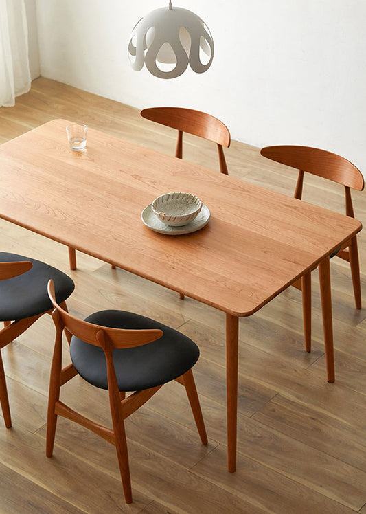 Modern Long Solid Wood Table