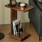 Kinito Solid Wood Side Table with Wheels