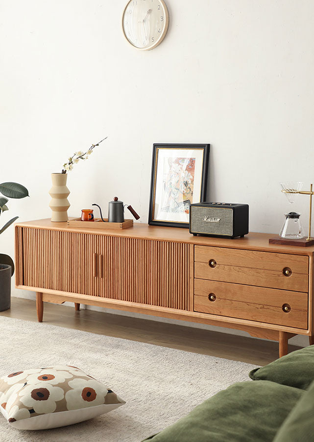 Serene Solid Wood TV Console