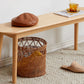 Rounded Solid Wood Bench