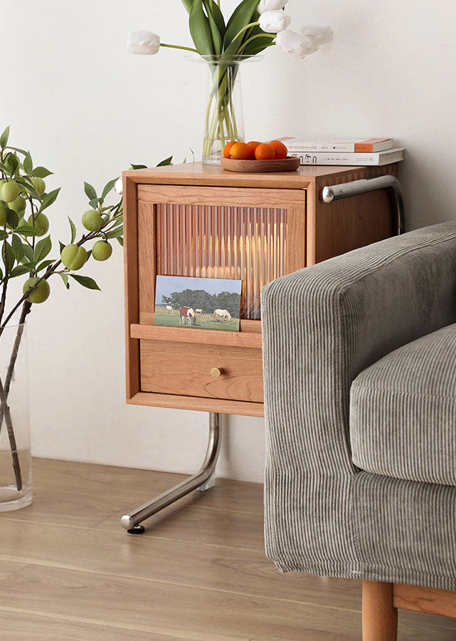 Levitate Solid Cherry Wood Nightstand