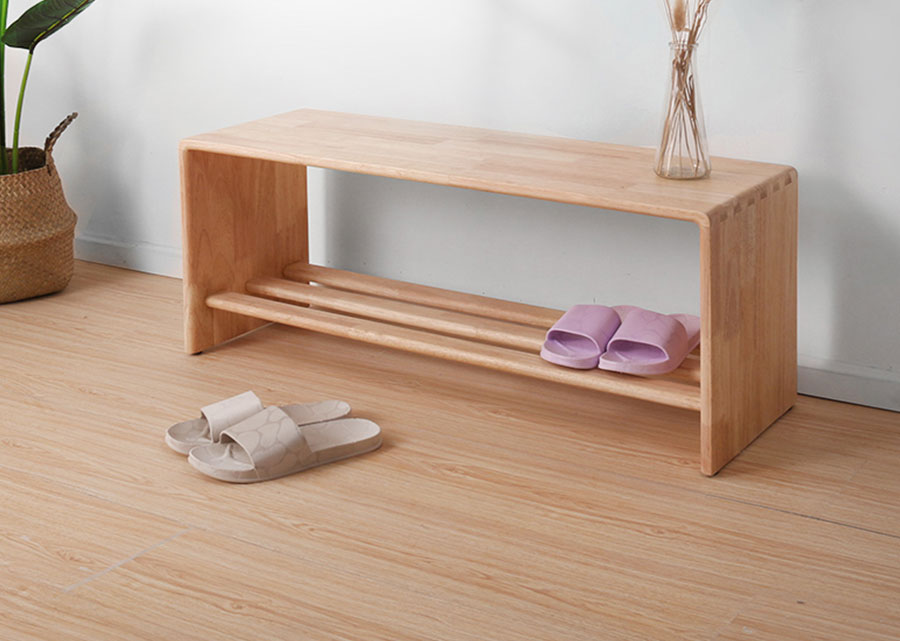 Decus Solid Rubberwood Bench