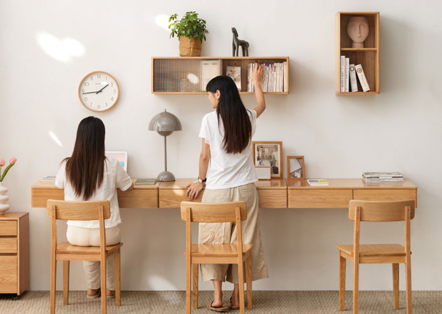 Solid Wood Modular Work Table