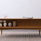 Elegante Solid Cherry Wood Coffee Table, back view