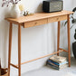 Compact Solid Wood Side Table