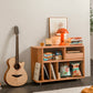 Lenis Solid Cherry Wood Sideboard with Wheels