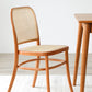 Chari Solid Beech (Cherry colour) and Rattan Chair