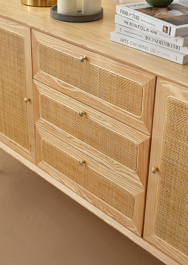 Tisse Solid Wood Drawer Chest and Cabinet