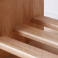 Decus Solid Rubberwood Bench, close up