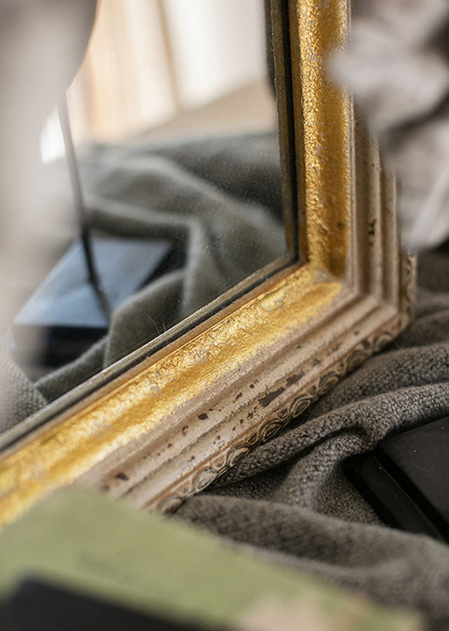 European Antique-Style Mirror, close up
