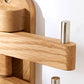 Abrir Solid Wood Wall Hook, solid oak, natural colour, close up.